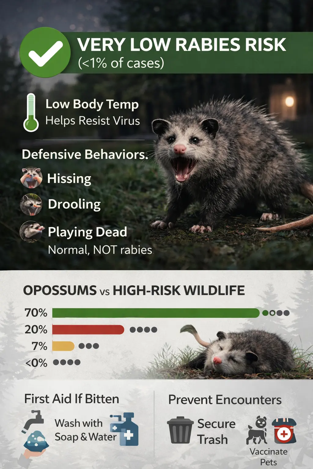 Opossum rabies risk guide cover image